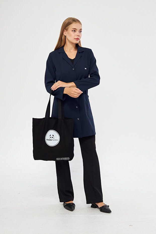 مريلة عمل باللون الأزرق الداكن، ملابس عمل - 5