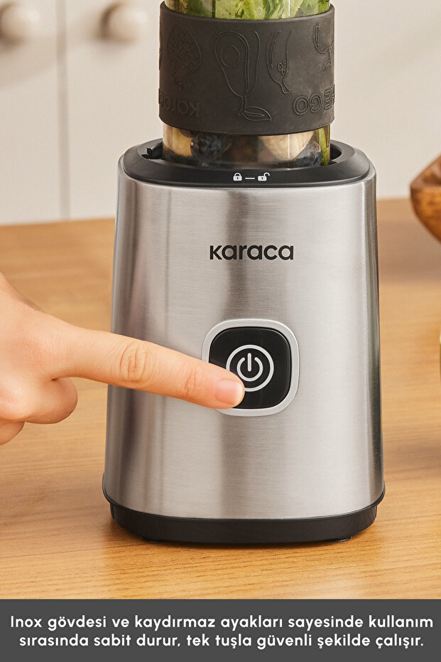 Smoothie On The Go Personal 4 Bıçaklı Kişisel Blender Inox - 7