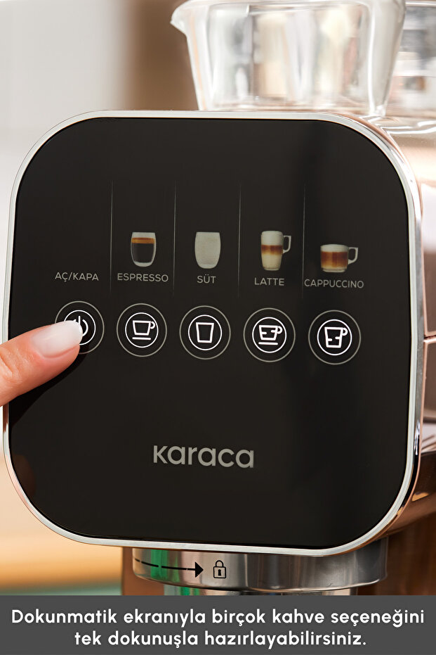 Mycaffee Barista S20 Automatic Espresso and Latte Machine with Integrated Milk Reservoir Silver - 5