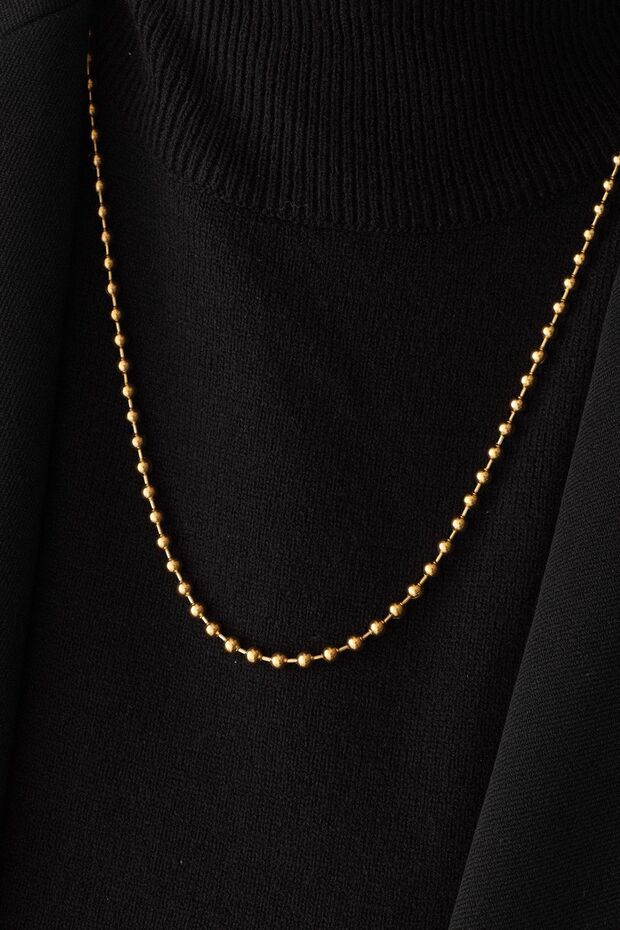 Steel Ball Dorika Chain Necklace with Ball Beads 2mm Combination
