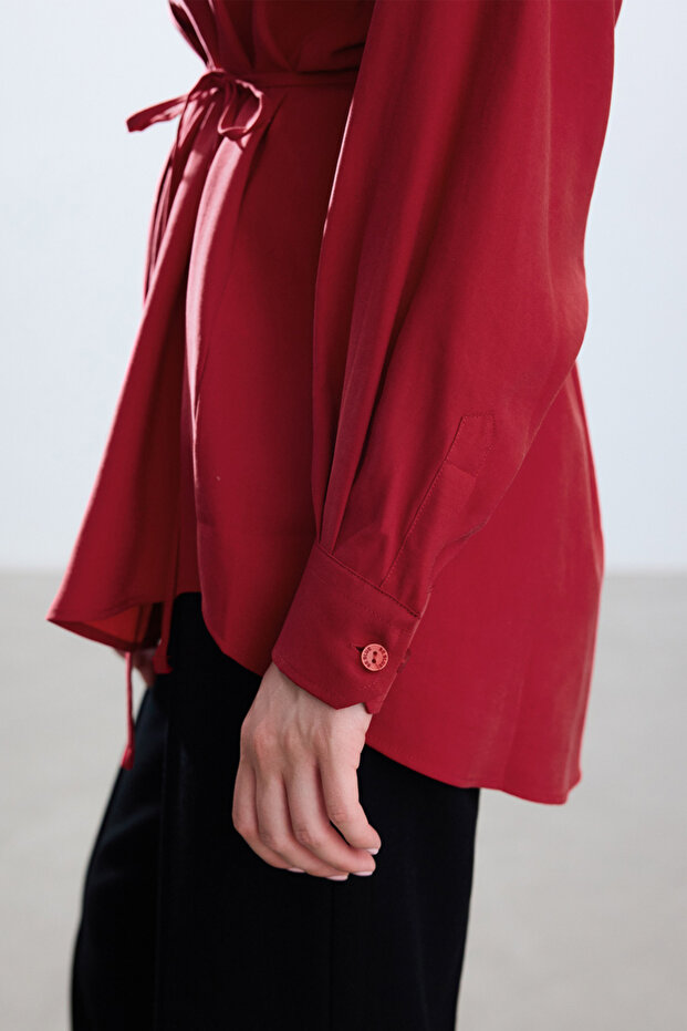 KIRMIZI MODAL VINTAGE GÖMLEK - 6