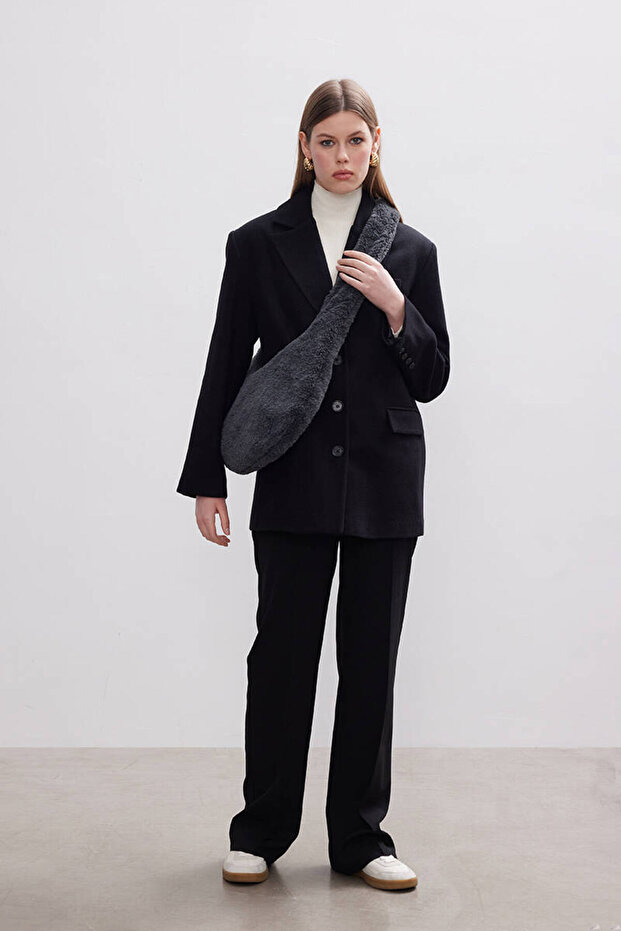 SİYAH KAŞE BLAZER - 8