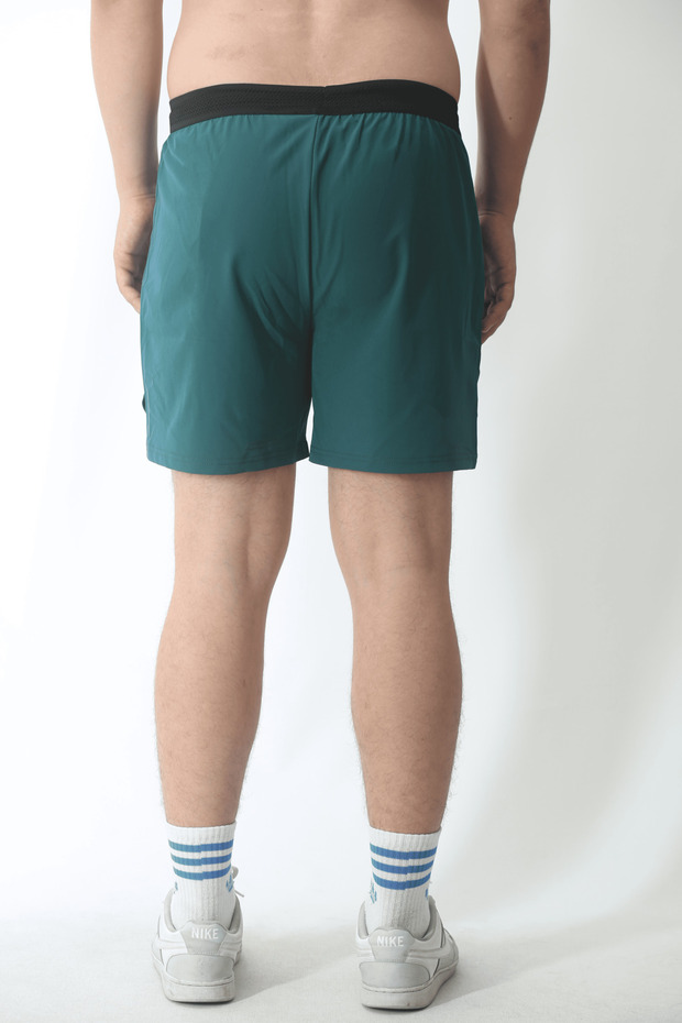 Unisex Gym Ve Fitness Astarlı Taytlı Şort / Gizli Cep Detaylı - 4