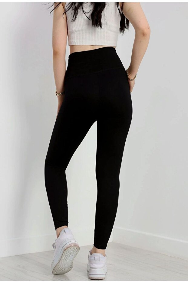 Agraflı Süper Tayt Siyah - 3