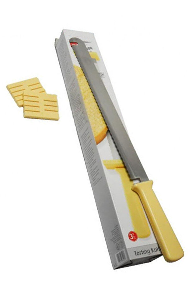 سكين تقطيع طبقات الكيك مع علامات حجم الطبقة - 2