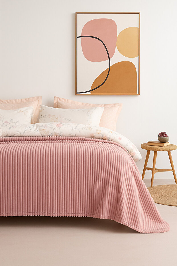 Holly Wellsoft Double Blanket - Champagne King Size (200X230) Dowry Set Sleeping Set