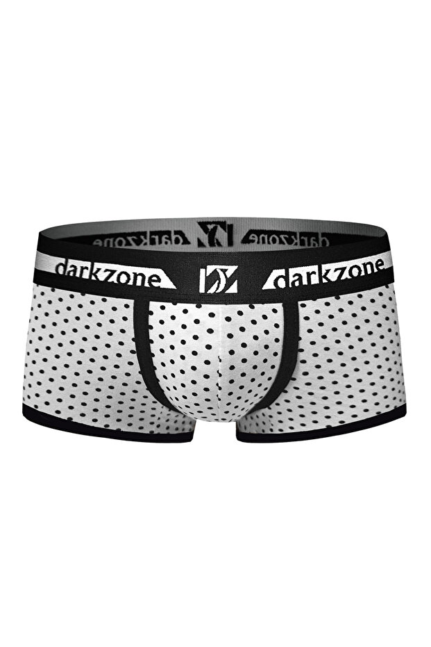 Men's Patterned White Boxer Dzn3212 - 1