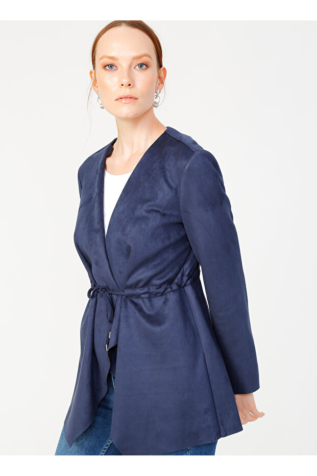 Basic Lacivert Kadın Ceket LUBNAN - 3