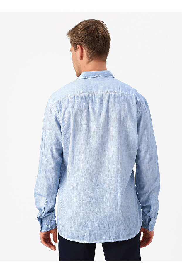 Mavi Erkek Gömlek - 4