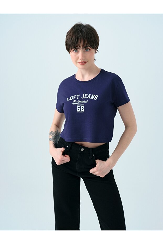 Long Crop Women's T-shirt Sleeve