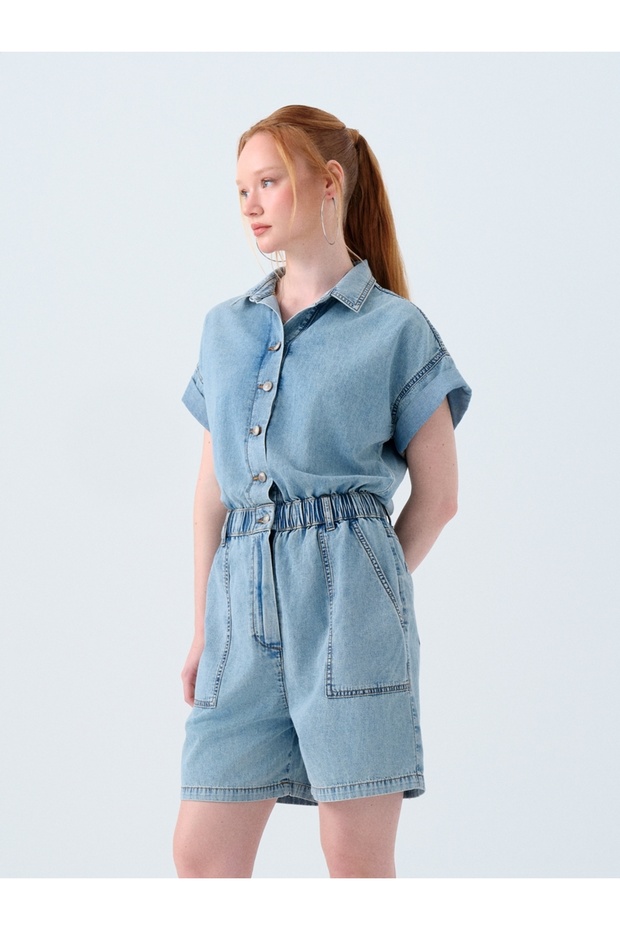 Regular Fit Kadın Tulum - 2