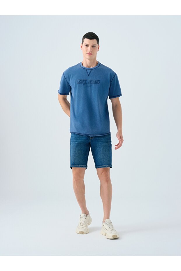 Slim Fit Erkek Şort - 1