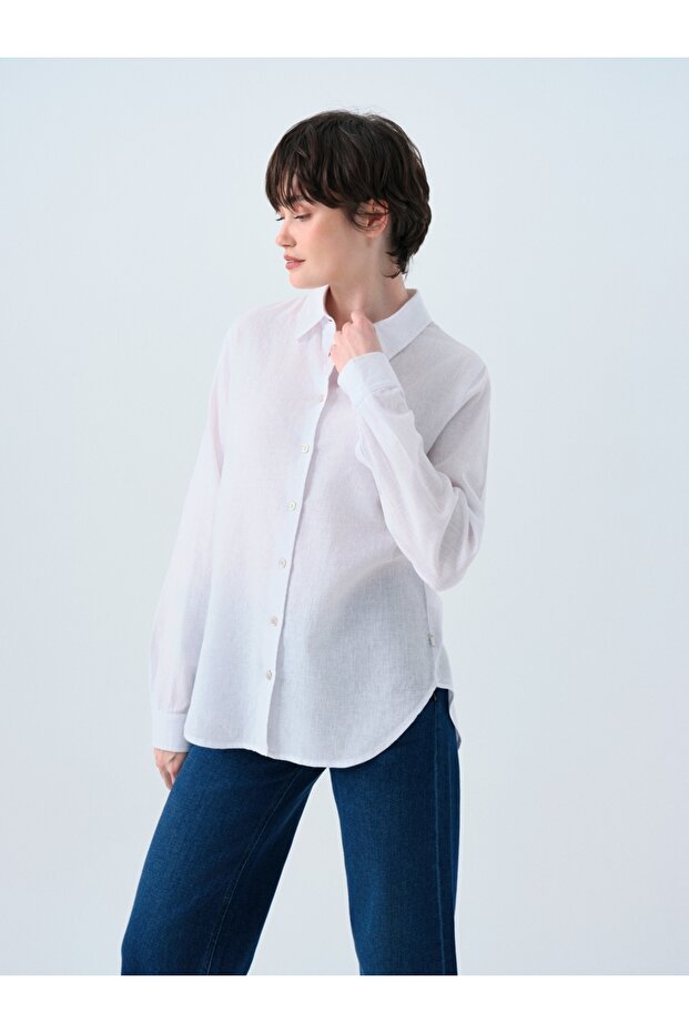 Loose Fit Women's Shirt U.sleeve
