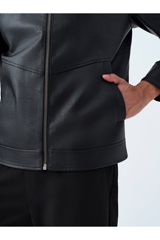 Regular Fit Erkek Mont Pu - 5