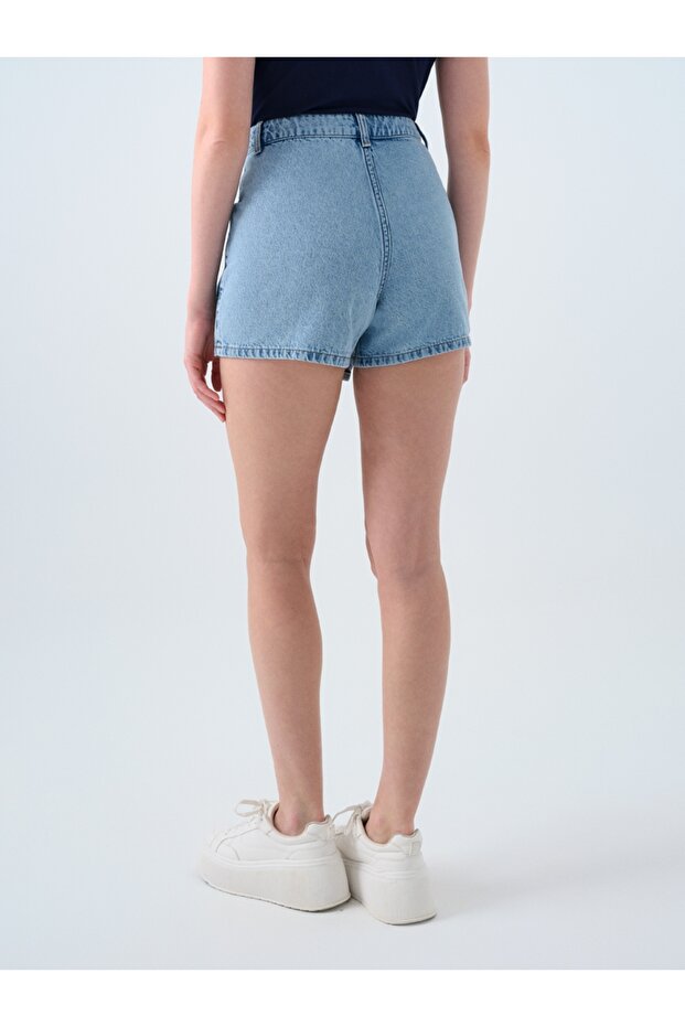 Regular Fit Kadın Şort Etek - 4