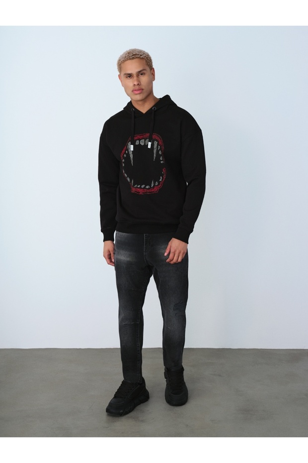 Oversize Erkek Sweatshirt - 2