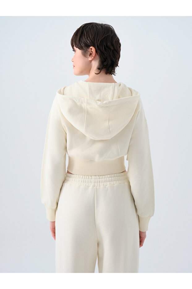 Crop Kadın Sweatshirt - 2