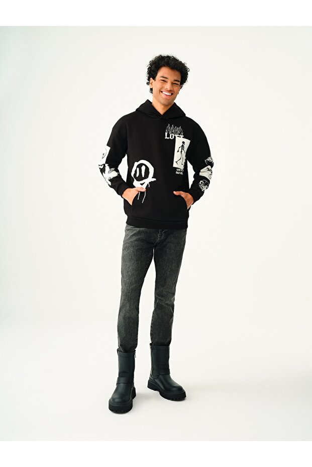 Oversize Erkek Sweatshirt - 2