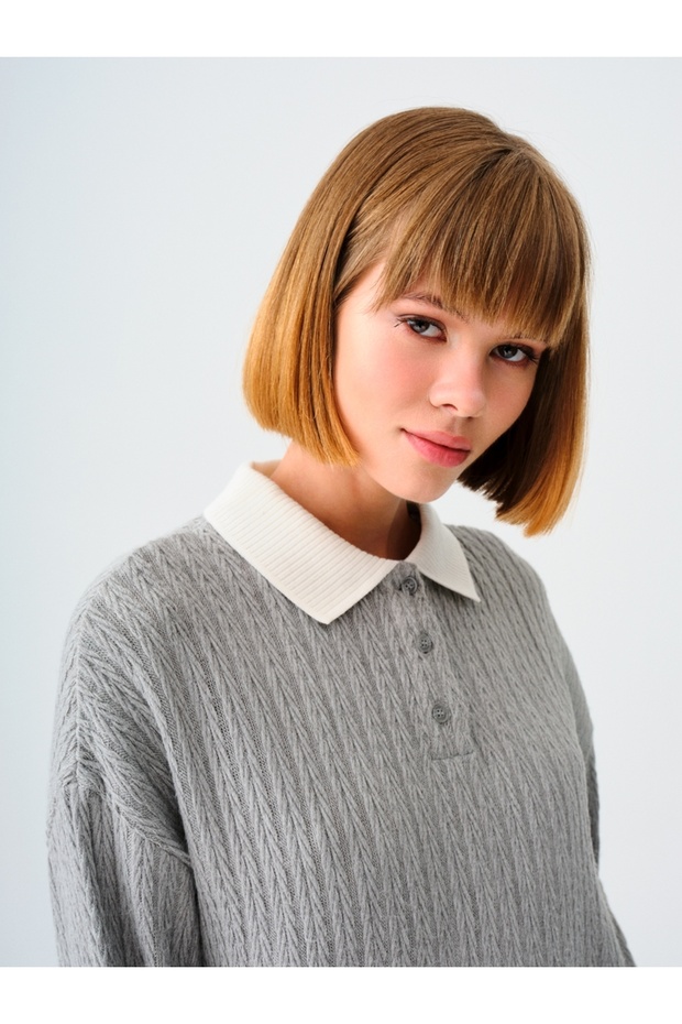 Oversize Kadın Sweatshirt - 4