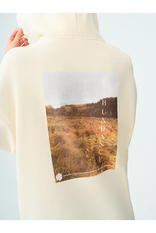 Oversize Kadın Sweatshirt - 4