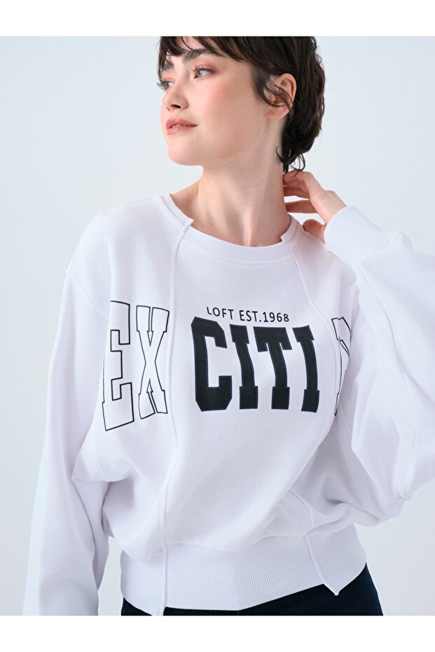 Regular Long Crop Kadın Sweatshirt - 4