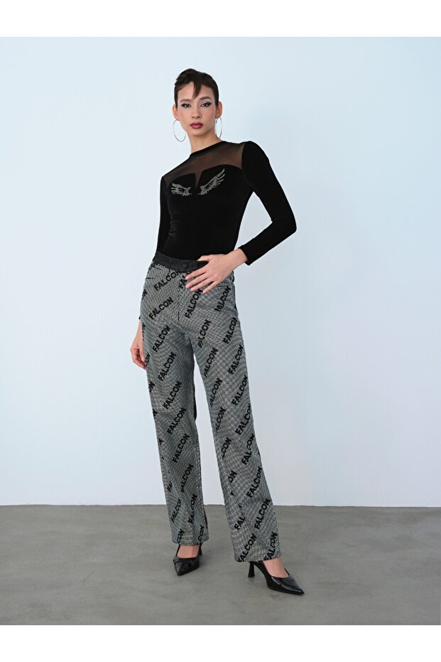 Straight Regular Fit Kadın Pantolon - 1