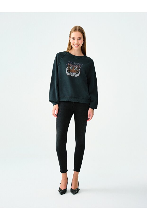 Oversize Kadın Sweatshirt - 3