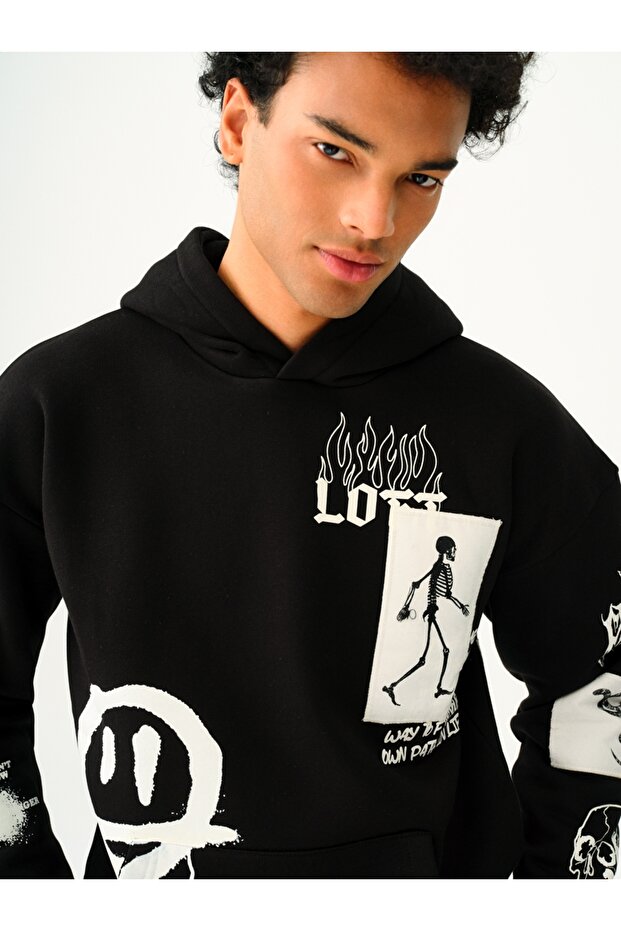 Oversize Erkek Sweatshirt - 4