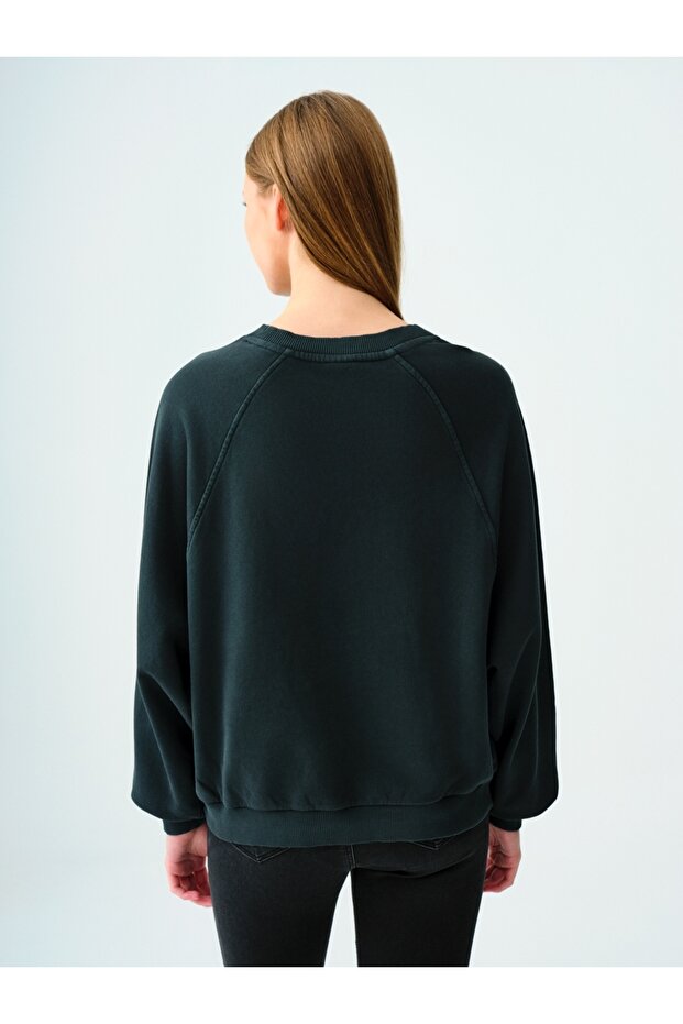 Oversize Kadın Sweatshirt - 4