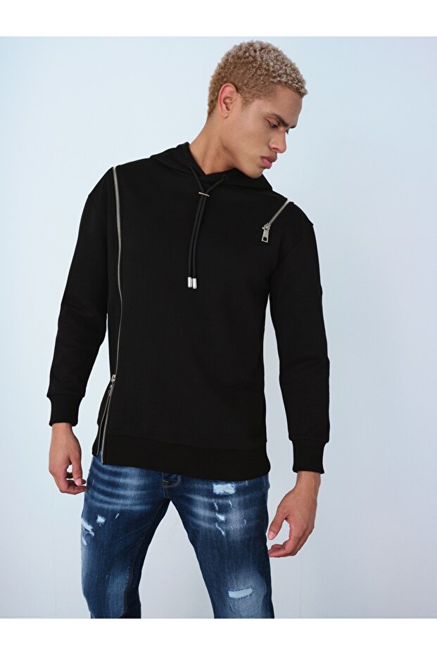 Relax Fit Erkek Sweatshirt - 1