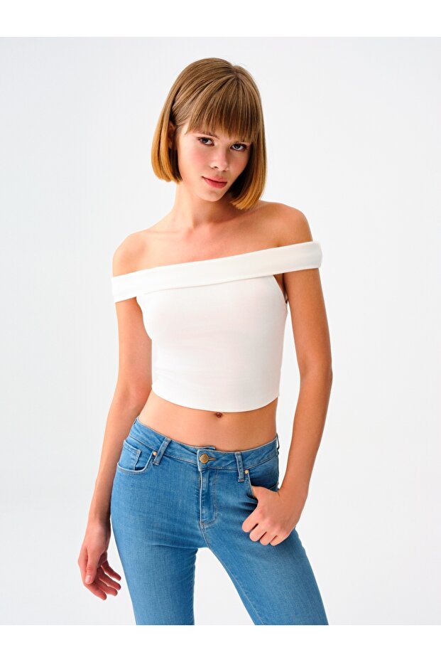 Crop Kadın Tshirt K.kol - 1