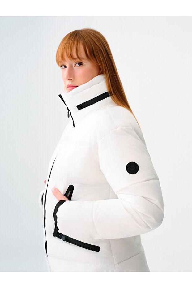 Regular Fit Kadın Mont - 4