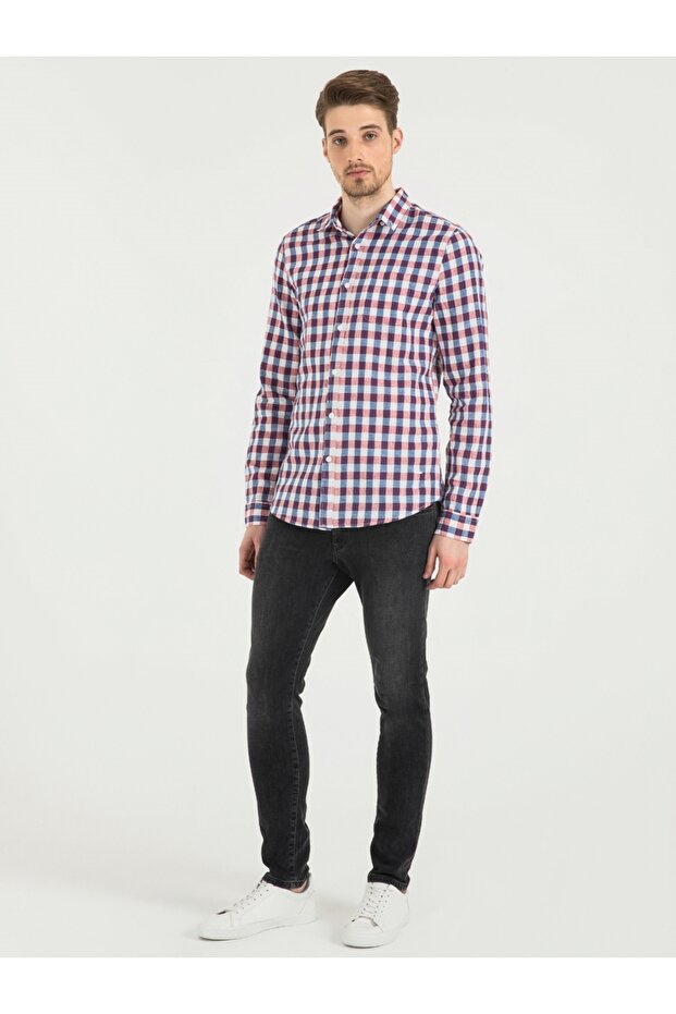 Regular Fit Erkek Gömlek U.kol - 4