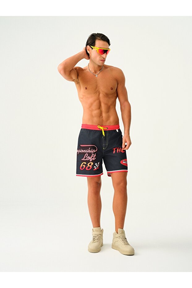 Regular Fit Erkek Deniz Şortu - 1