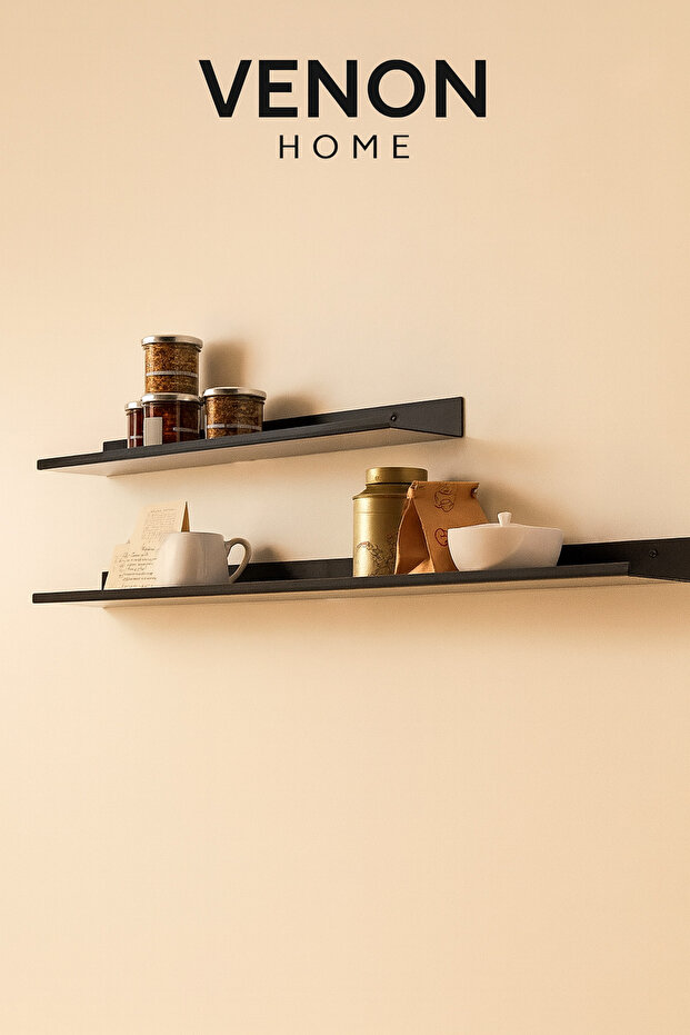 1 Adet Metal Duvar Rafı 40 cm Metal Duvar Rafı ,Uçan Raf , Çerçeve Rafı , Çok amaçlı Gizli Raf - 2