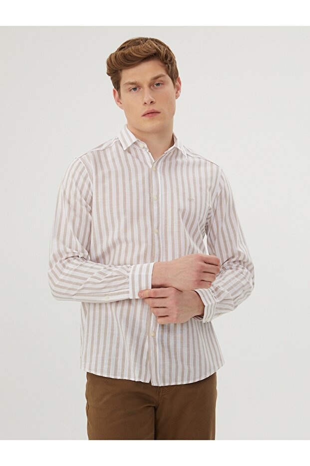 Regular Fit Erkek Gömlek U.kol - 1