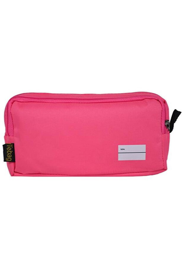 Two-Compartment Pink Pencil Case - 1