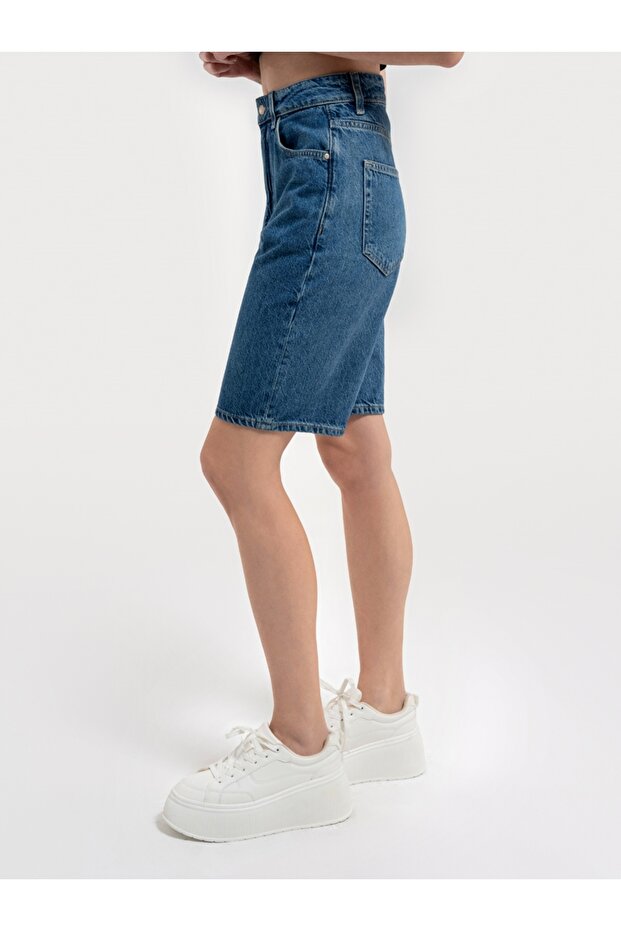 Regular Fit Kadın Şort - 4