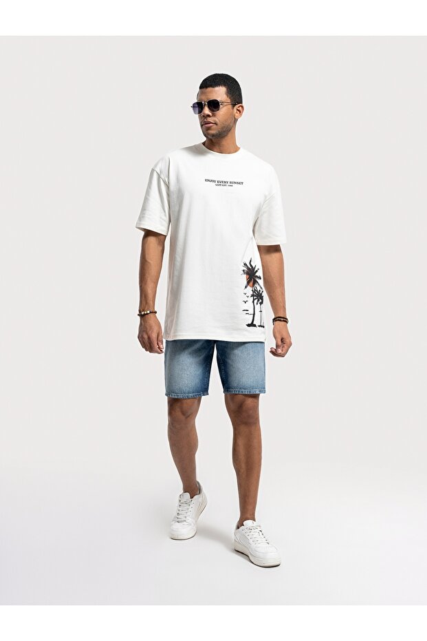 Oversize Fit Erkek Tshirt K.kol - 4
