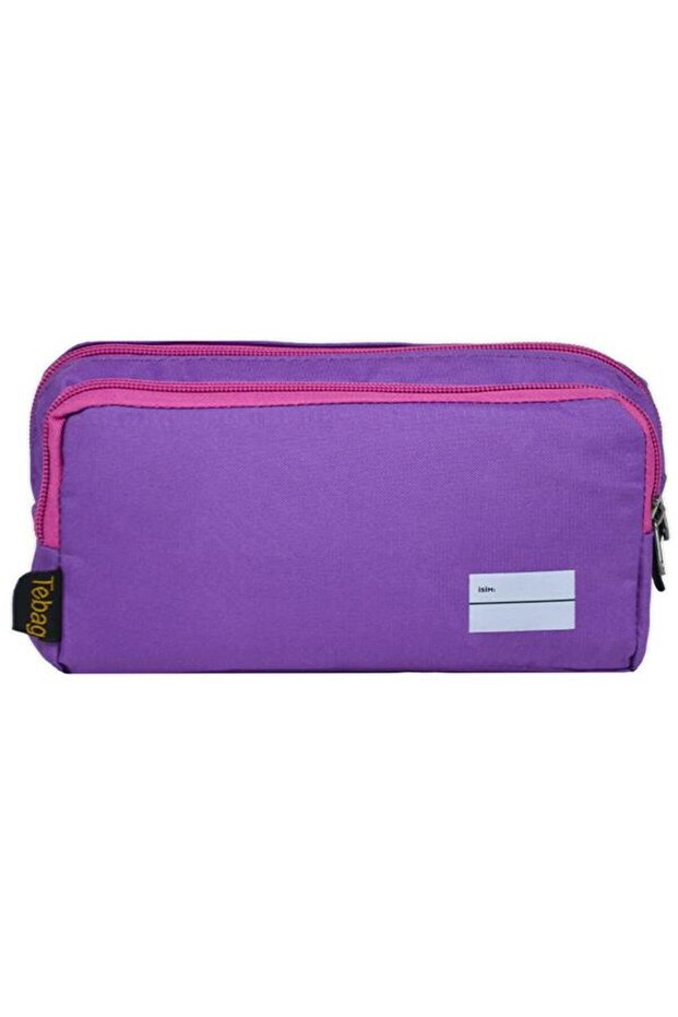 حقيبة أقلام بنفسجية ذات عينين - 1