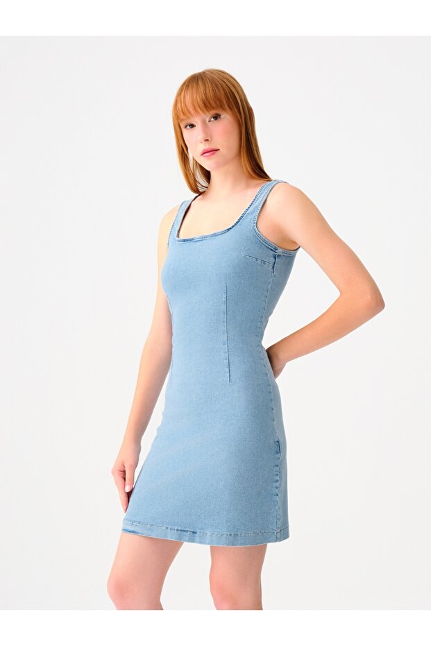 Slim Fit Kadın Elbise - 4