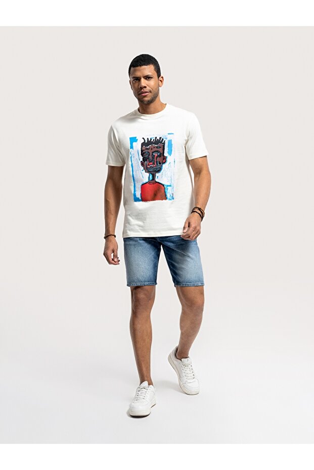 Slim Fit Erkek Şort - 1