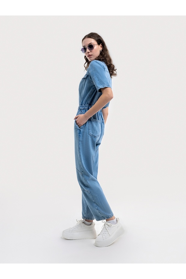 Regular Fit Kadın Tulum - 3