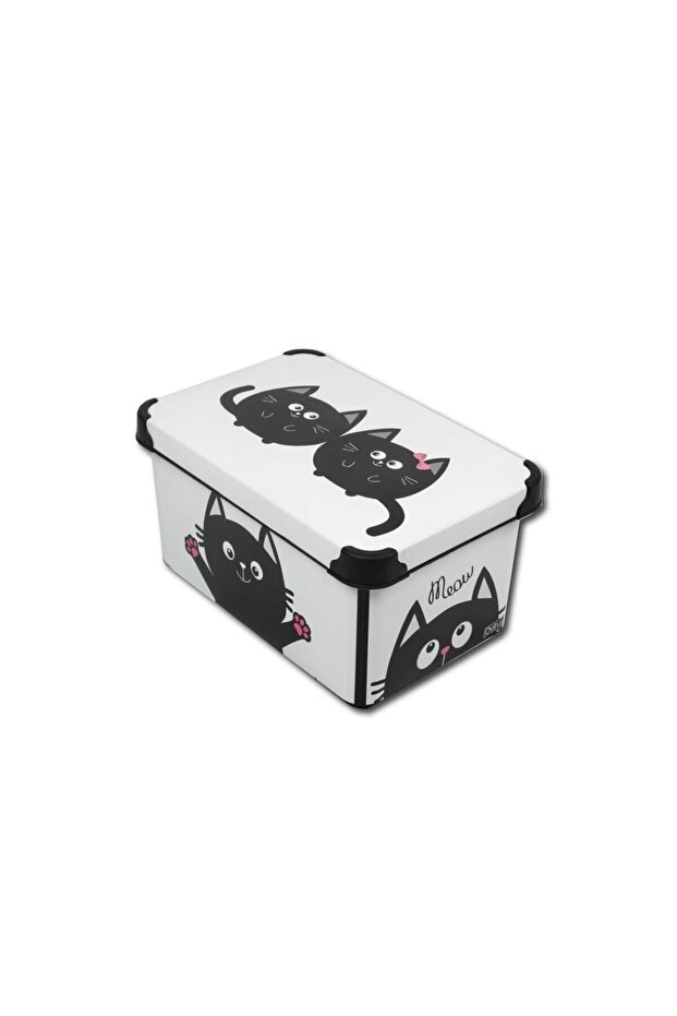 Style Box Meowdesenli 3 Parça Dekoratif Saklama Kutusu Seti - 6