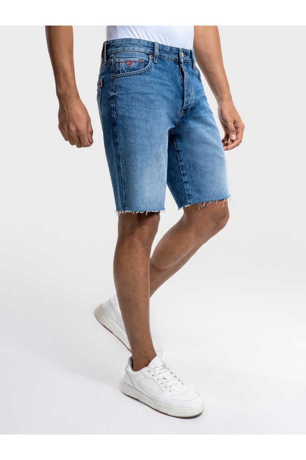 Straight Fit Erkek Şort - 4