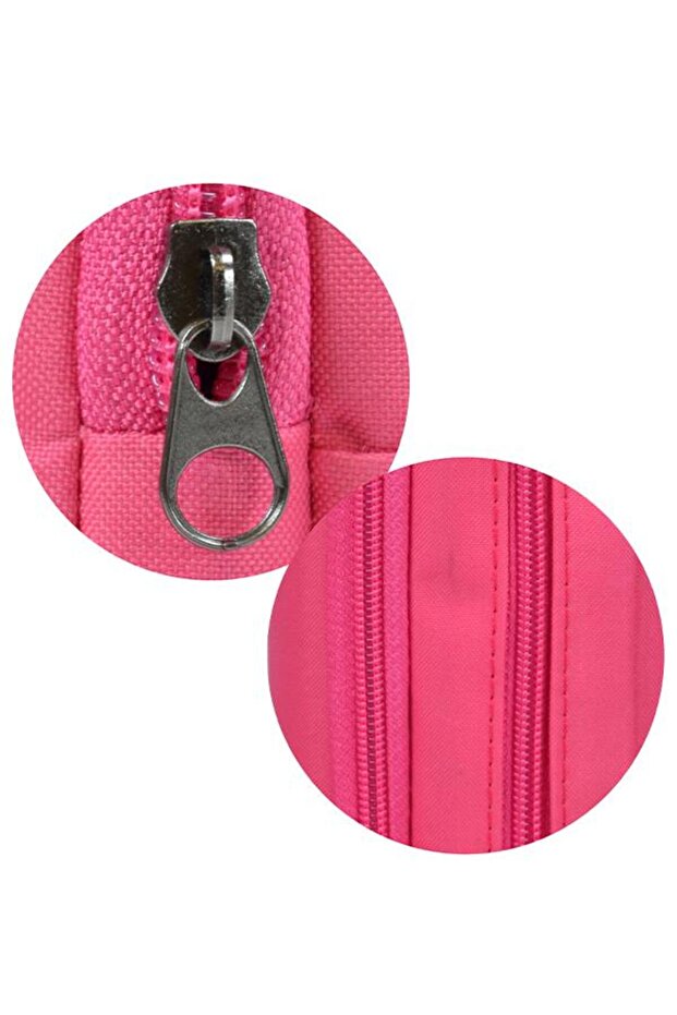 Two-Compartment Pink Pencil Case - 3
