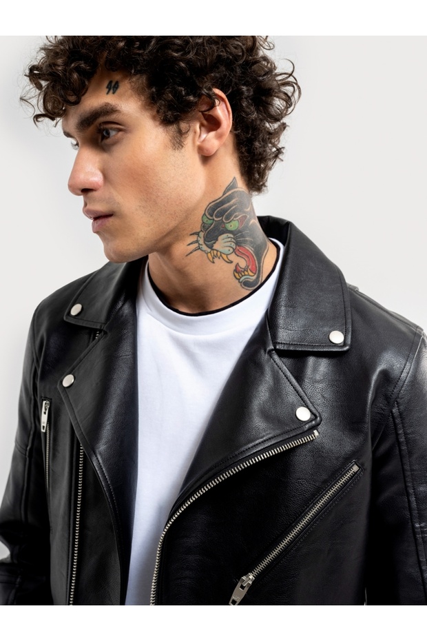 Regular Fit Erkek Mont Pu - 6