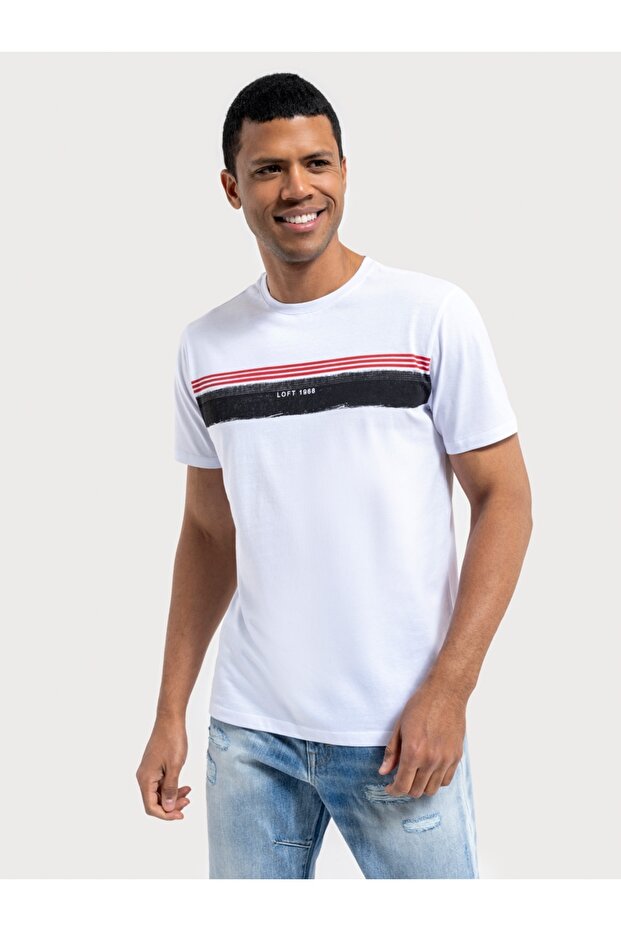 Men's White T-Shirt - Lf2036416