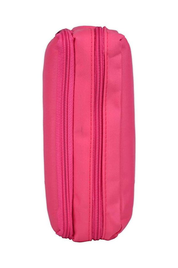 Two-Compartment Pink Pencil Case - 2
