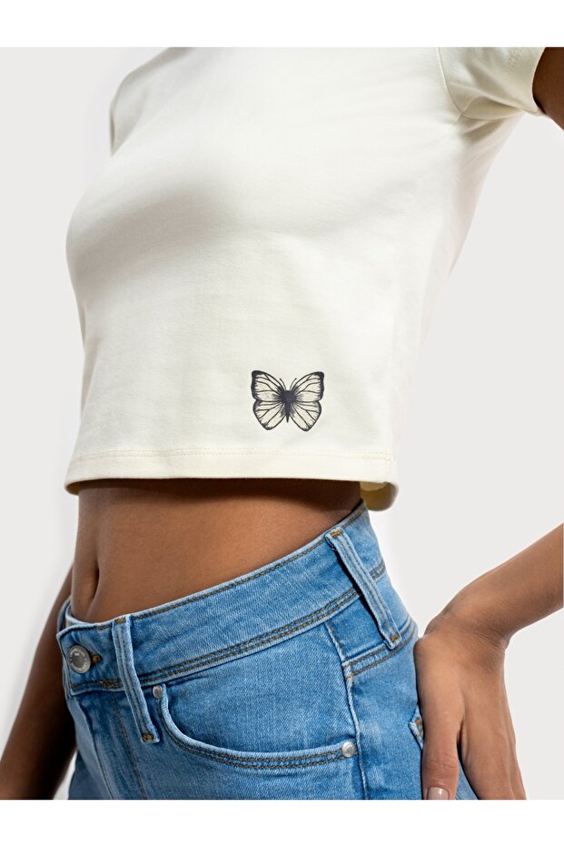 Crop Kadın Tshirt K.kol - 4